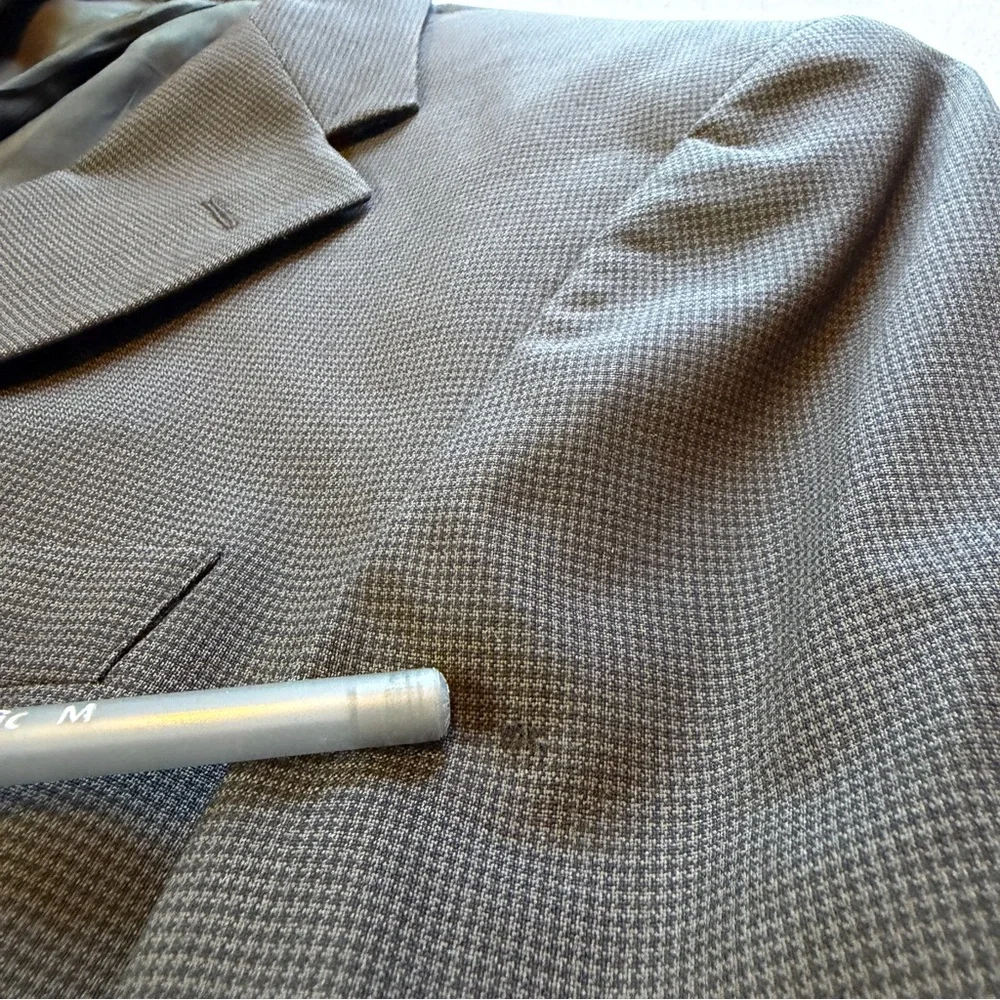 Andrew Fezza Men's Classic‎ Black & Gray Houndstooth Blazer Size 36R